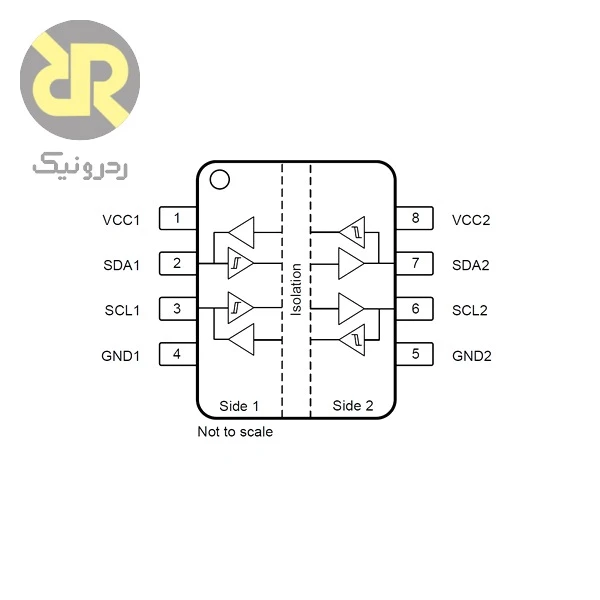 آی سی ISO1540 ایزولاتور دیجیتال I2C با ولتاژ ایزولاسیون 2500Vrms - Image 2