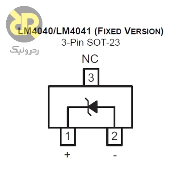 آی سی LM4040 رفرنس ولتاژ 2.5V Shunt Reference - Image 2