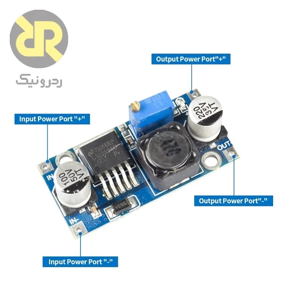 ماژول LM2596 رگولاتور سوئیچینگ Buck ولتاژ 4.5V to 40V - Image 3