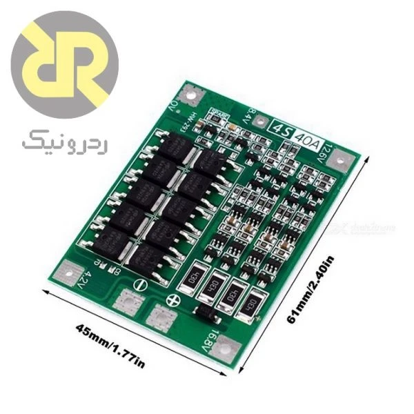 برد محافظ 4S 40A مدیریت باتری لیتیومی 4 سل - Image 4