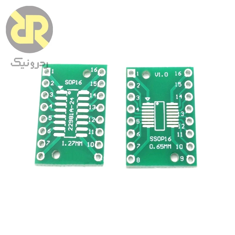 برد SOP-SSOP16 پکیج تبدیل SMD به DIP با SOP16 / SSOP16